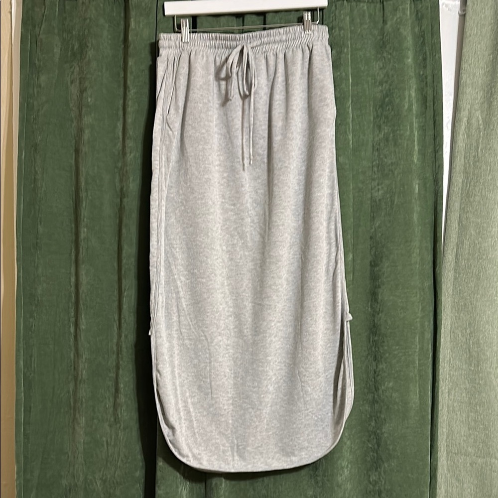 Three Bird Nest Gray Cotton Skirt